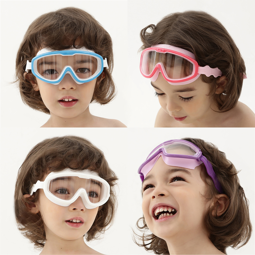 요바프 UV차단 투명렌즈 아동 물안경
